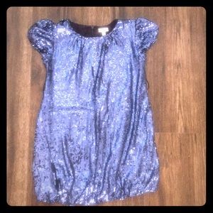 Blue sparkling dress